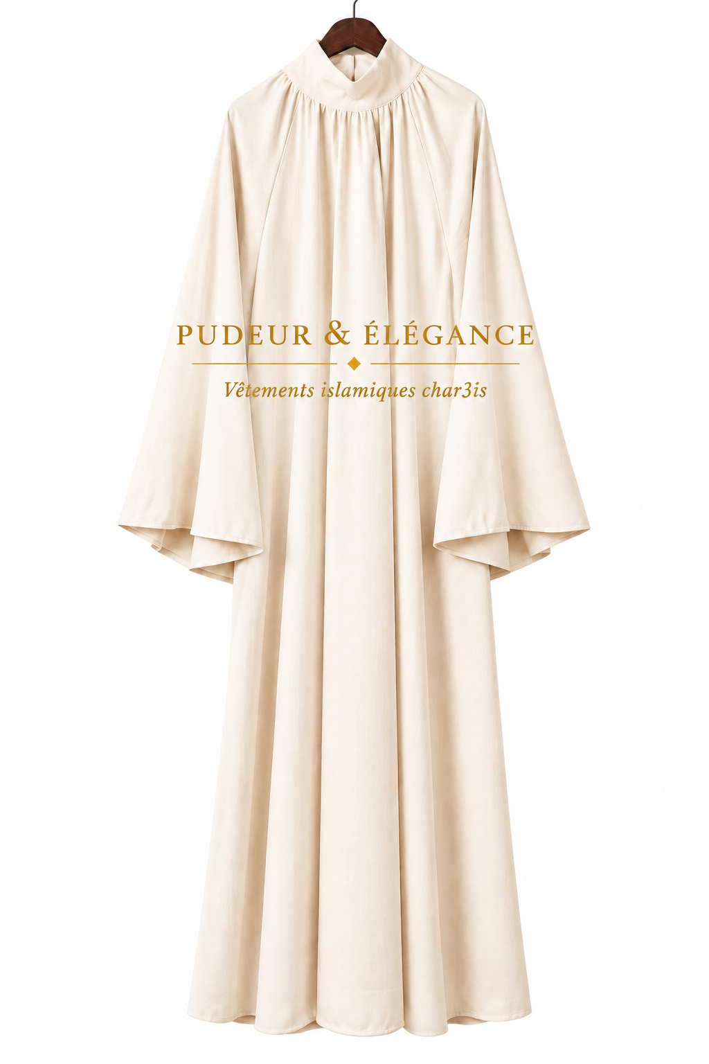 Abaya Beige Portant