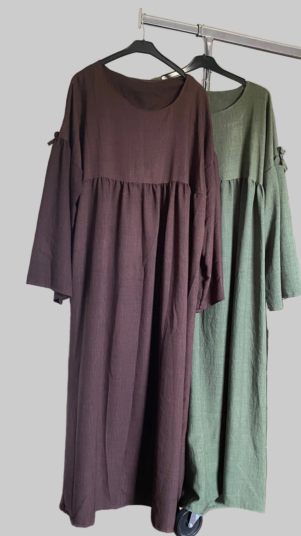 Abaya Chic Manches Larges Col Rond