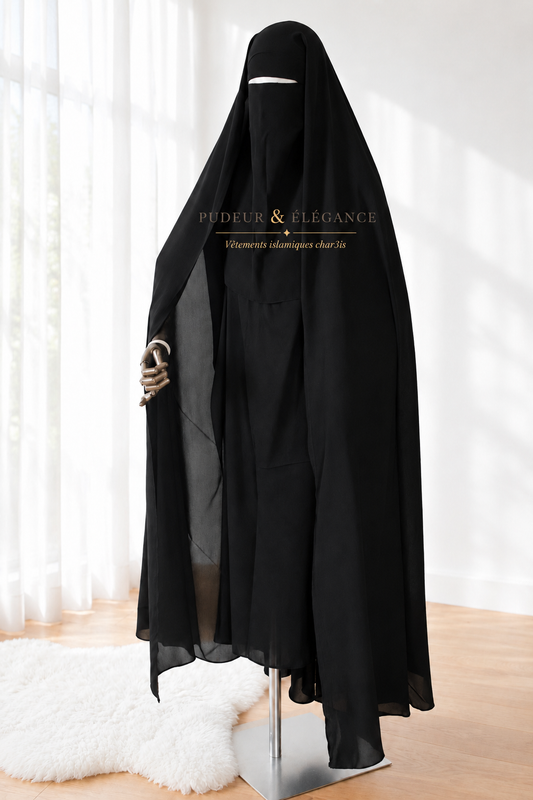 Set 3 Pièces — Cape, Khimar & Niqab