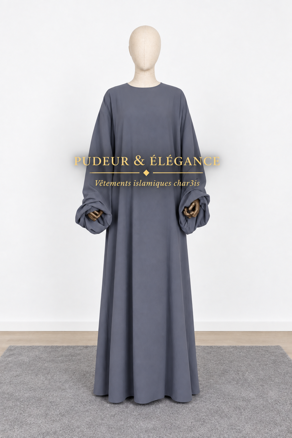 Abaya Grise