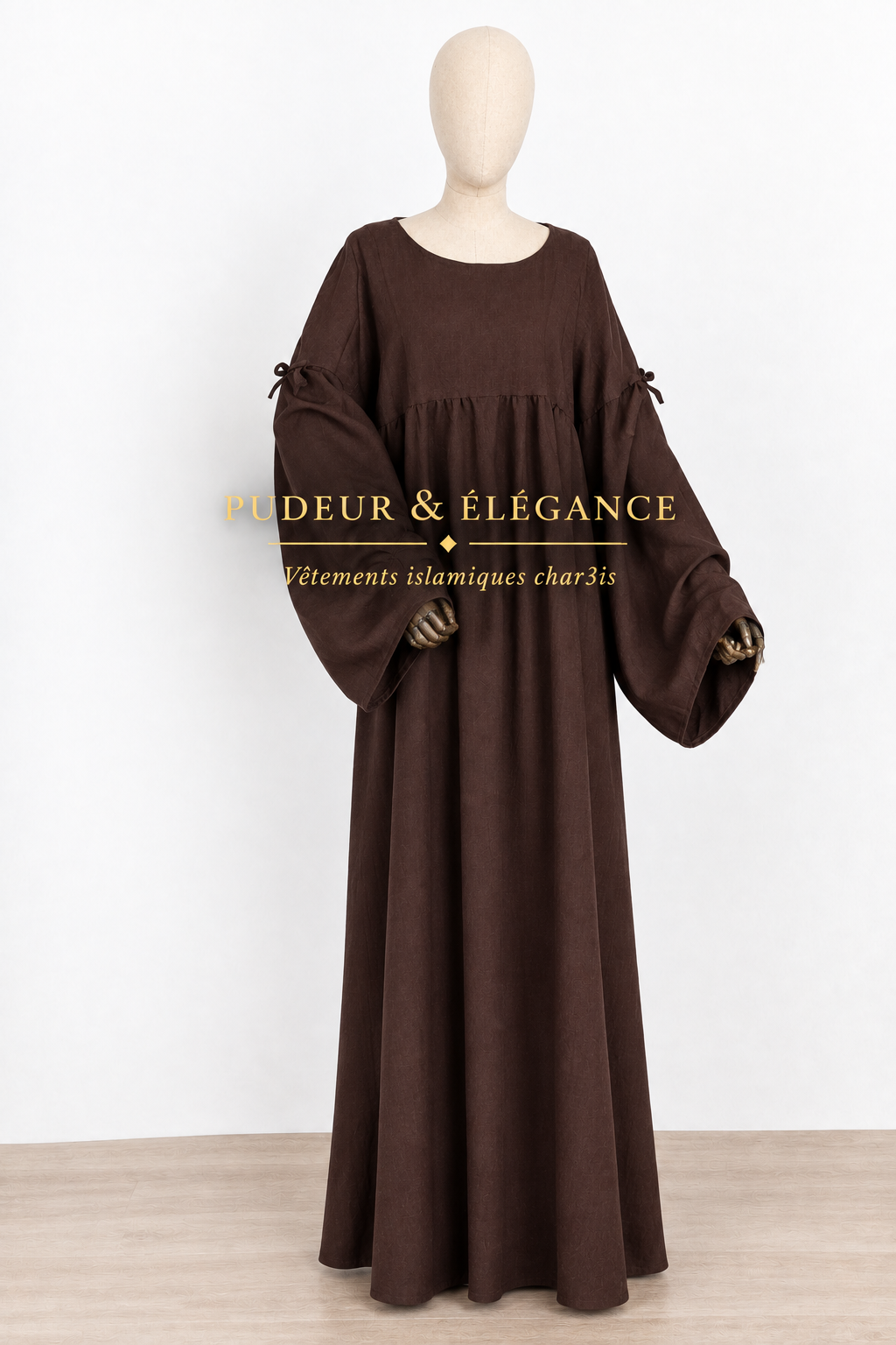 Abaya Marron Buste