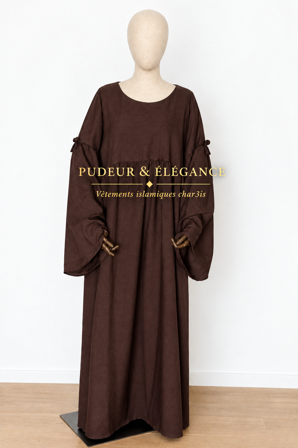 Abaya Marron Complète