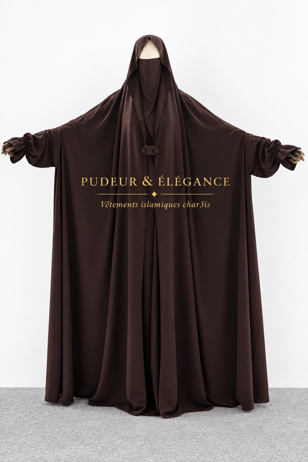 Jilbab Marron
