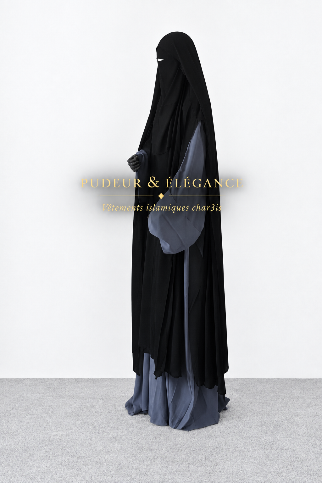 Jilbab Noir Côté
