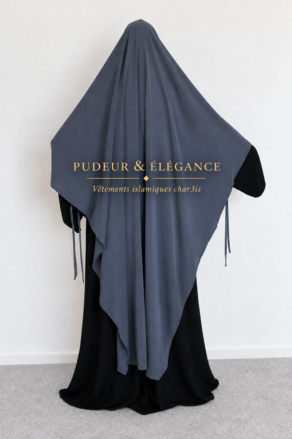 Khimar Gris Dos